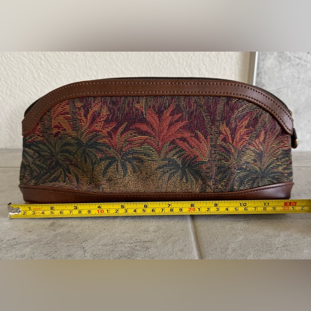 Ricardo Brand Brown Multicolor Tropical-Print Shoulder Bag - Picture 14 of 16